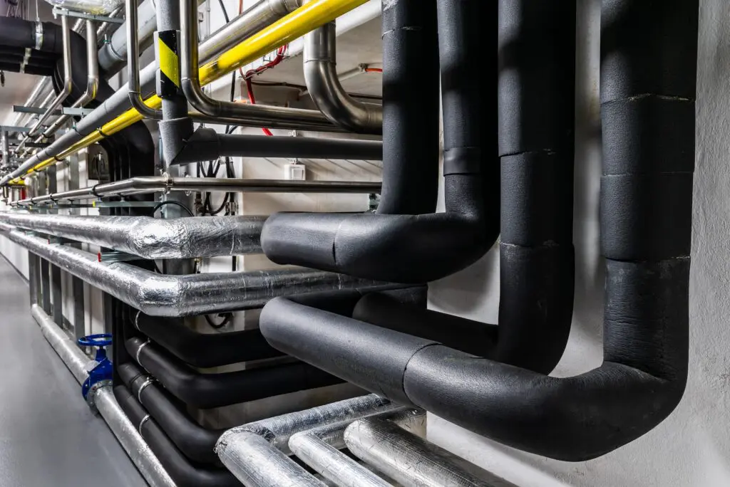 Rohrleitungsnetz einer Systemwasseraufbereitungsanlage