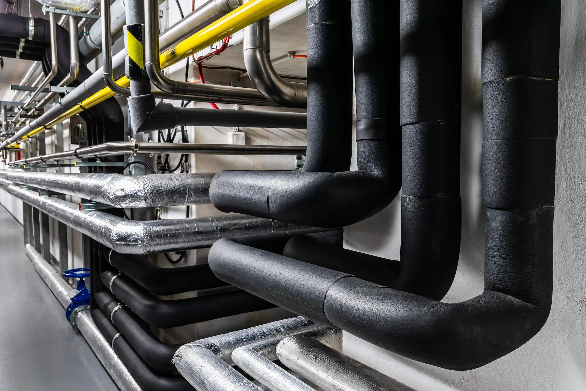 Rohrleitungsnetz einer Systemwasseraufbereitungsanlage