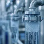 Filter und Rohrleitungen einer Wasseraufbereitungsanlage