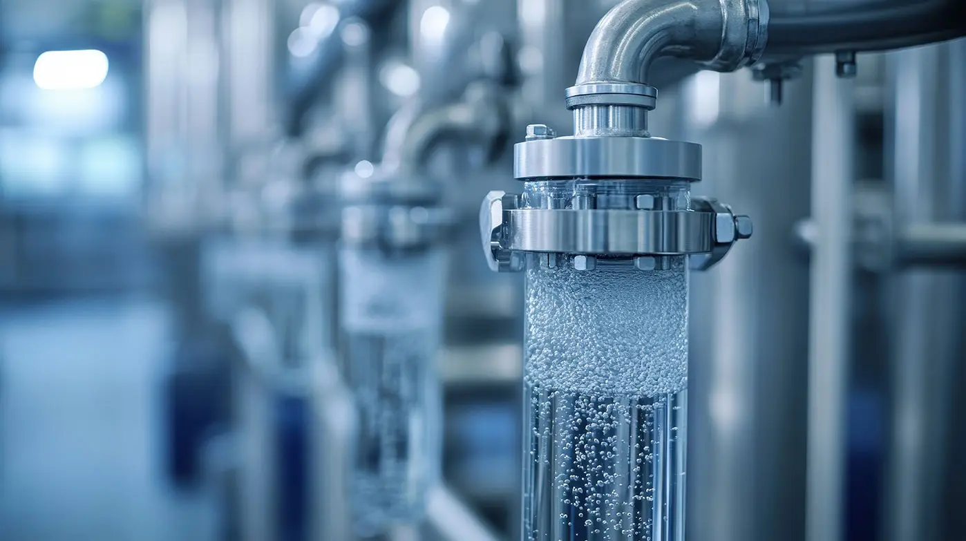 Filter und Rohrleitungen einer Wasseraufbereitungsanlage