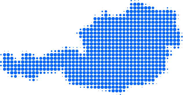 Österreich Landkarte - Thermochema Servicenetz