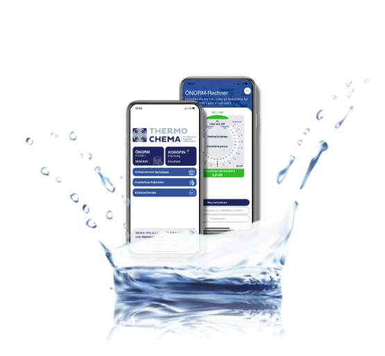 Thermochema Toolbox App und Berechnung auf Smartphone