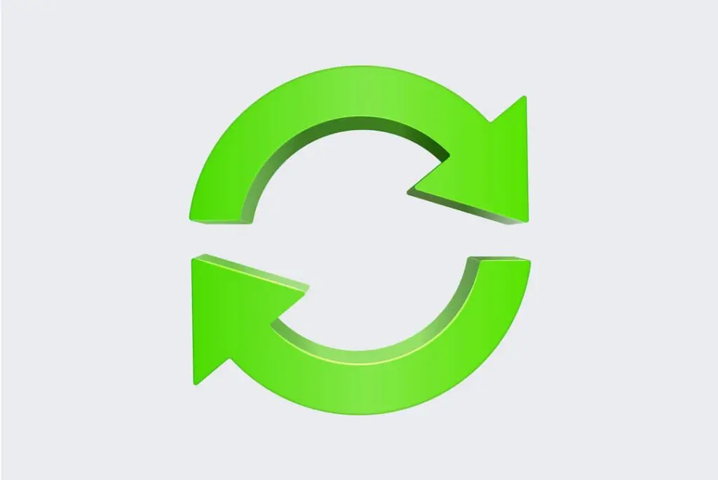 Recycling-Symbol für Ressourcenschonung und Nachhaltigkeit