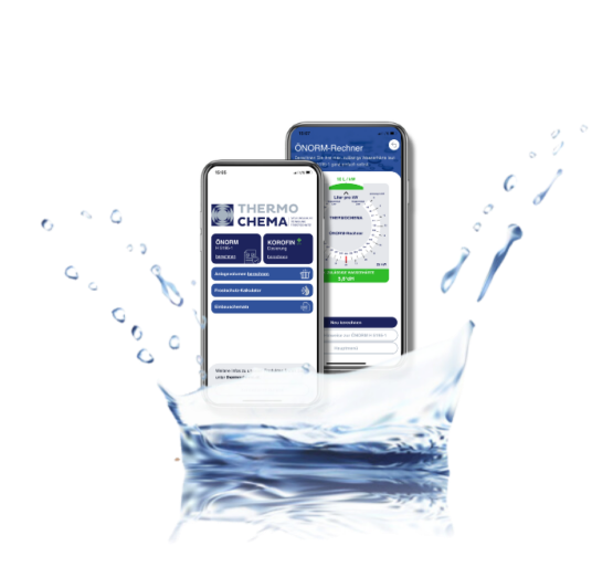 Thermochema Toolbox App und Berechnung auf Smartphone